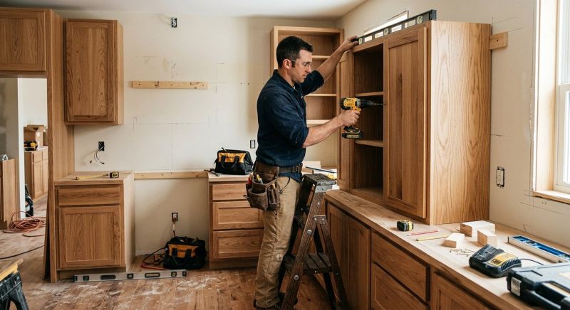 Wood Cabinet Installation in Carmel, IN
